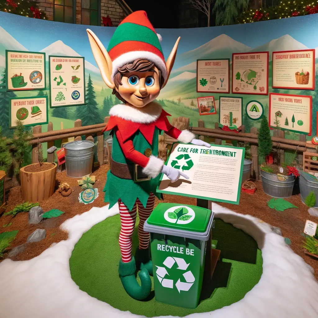Message de recyclage du Père Noël